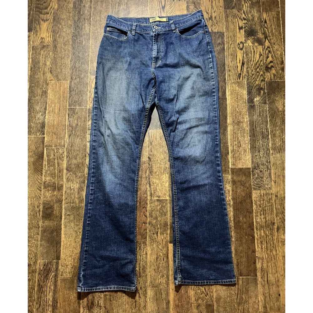 OND OLD Navy Denim Blue Jeans Women's Size 12 Long Boot Cut Stretch Mid Rise